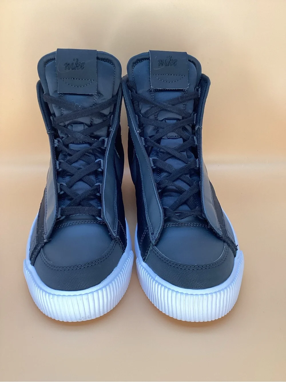 Like New Nike Black Leather Blazer Victory Sneakers. Excellent condition! Size 8